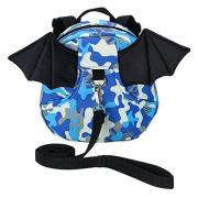 IGNPION Toddle Reins Backpack Child Kids Safety Walking Harness Strap Bag (Camouflage Blue)