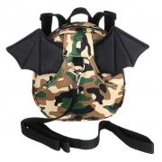 IGNPION Toddle Reins Backpack Child Kids Safety Walking Harness Strap Bag (Bat Camouflage Green)