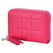 IGNPION Leather RFID Blocking Credit Card Wallet Holder Organiser Security Travel Pocket Purse Case for Women (Rose)