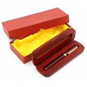 IGNPION Medium Nib Fountain Pen Natural Wood Writing Pen with Case and Converterï¼ŒGift Boxed (Wood)