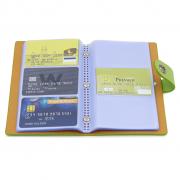 IGNPION Business Card Holder Credit Card Case Name Card Wallet with Magnetic Press Stud (240 Cards Capacity) (Green)