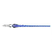 IGNPION Glass Dip Pen for Drawing Writing and Calligraphy with Gift Box Holder (Blue)