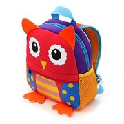 IGNPION Zainetto Asilo Animal-Zaino per la Scuola per Bambini Sacchetto di Scuola (Gufo)