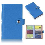 IGNPION  Porta biglietti da visita per 300 Carte, Raccoglitore (Blu)