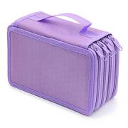 IGNPION 72 Buco Borsa Matita Astuccio Astuccio Scuola Titolare Matite Portapenne (NO Pencils Inclusi) (Viola)